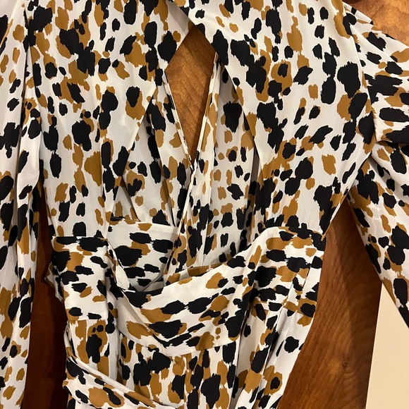 Diane Von Furstenberg Long Sleeve Silk Dress - Picture 9 of 12